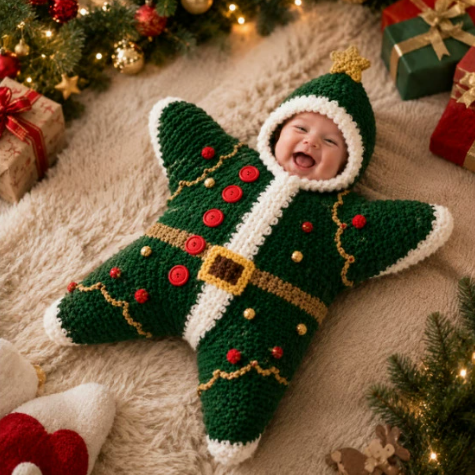 Baby's First Christmas Keepsake Star Outfit